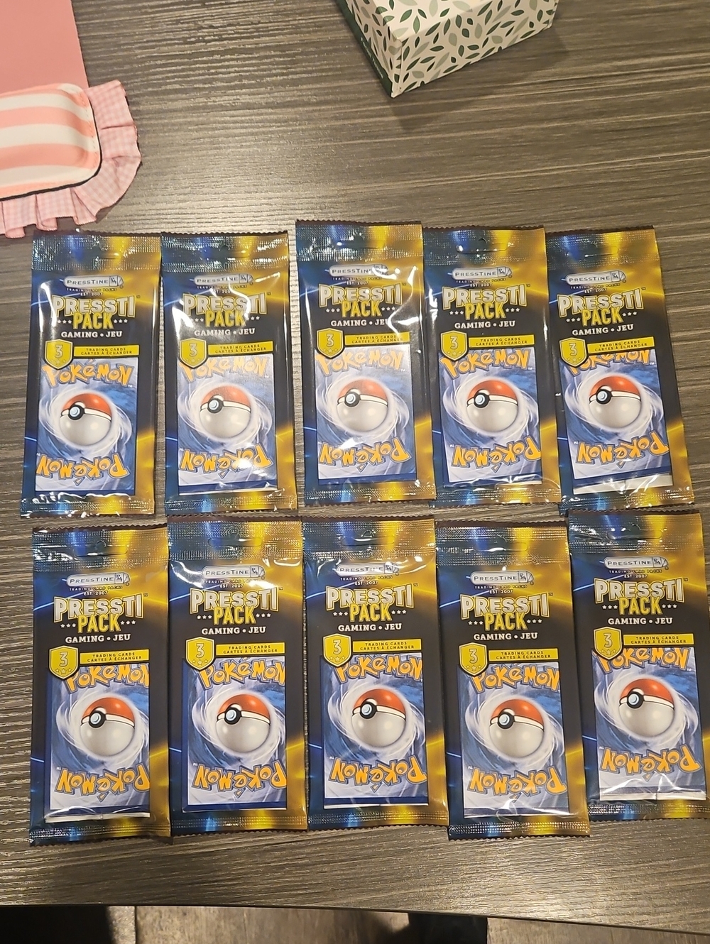 Set Of 10 Pokémon Pack Booster Pack - NWT Unopened